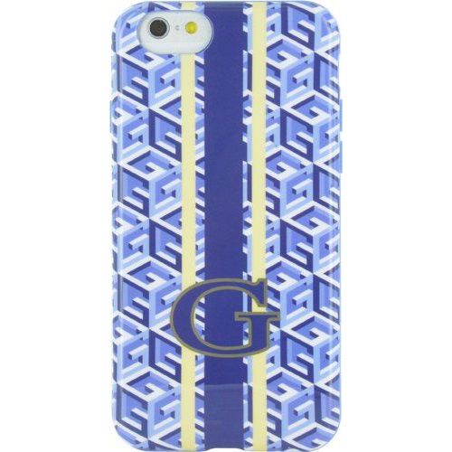 Coque Semi-Rigide Guess Imprimé Cubique Bleu Et Blanc Pour Iphone 6 Et Iphone 6s
