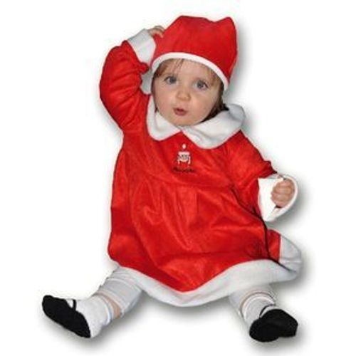 Robe Velours Brodée Noël 12-24 Mois