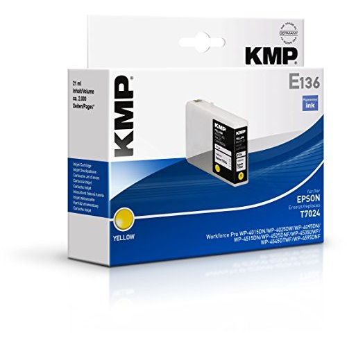 KMP E136 Tintenpatrone yellow kompatibel mit Epson T7024