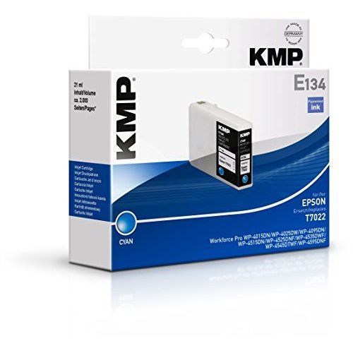 KMP E134 Tintenpatrone cyan kompatibel mit Epson T7022