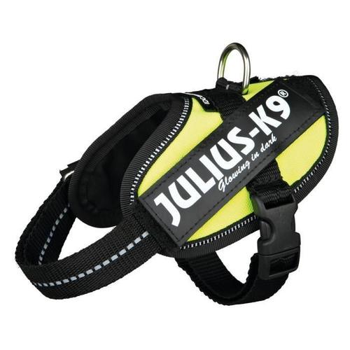 Julius-K9 Harnais Power Idc Baby 2/Xs?S: 33?45cm Jaune Fluo Pour Chien