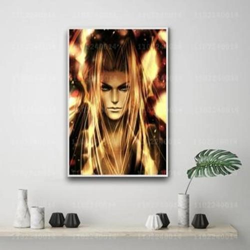 Final Fantasy 7 Sephiroth jeu de toile affiche,mpression murale Poster pour salon chambre ¿¿ coucher d¿¿cor sans cadre(70*90cm)