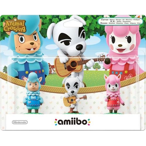 Pack De 3 Amiibos Animal Crossing - Kéké + Risette + Serge