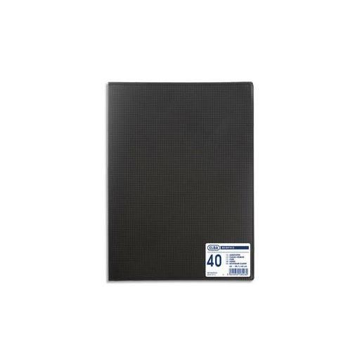 ELBA Protège-documents, format A4, avec 50 pochettes, noir