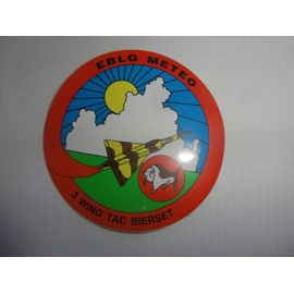 Auto Collant Aviation Belge : 3 Wing Tac Bierset