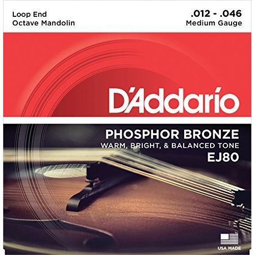Daddario Ej80 Jeu De Cordes Pour Mandoline Octave