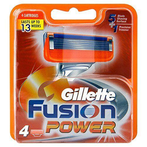 Gillette - Fusion Power Pack De 4 Lames 