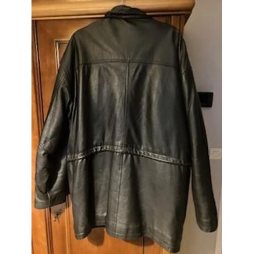 Veste Homme En Cuir Noir