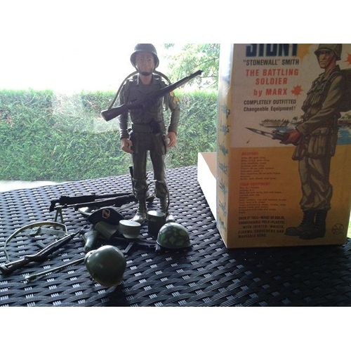 Soldat Us Figurine Marx Toy Des Années 60