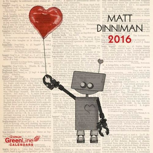 Calendrier 2016 - Green Line - Matt Dinniman - 17,5x17,5cm