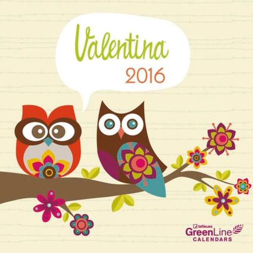 Calendrier 2016 - Green Line - Valentina - 17,5x17,5cm