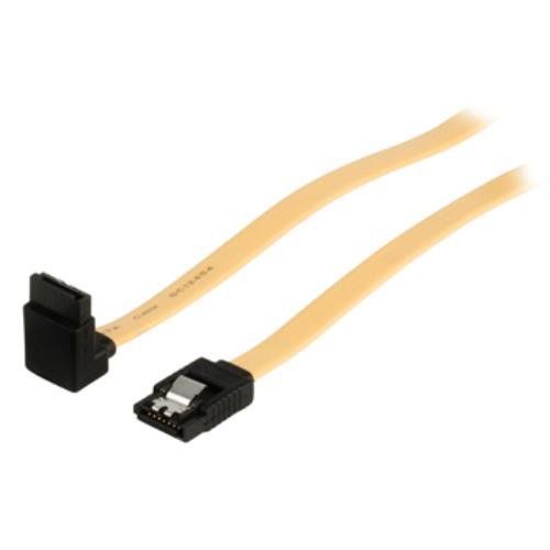 Valueline - Câble SATA - Serial ATA 150/300/600 - SATA (F) pour SATA (F) - 1 m - connecteur à 90°, verrouillé - jaune