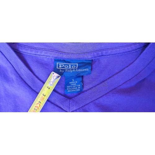 T-Shirt Ralph Lauren Homme Violet Unis , Taille S État Impeccable