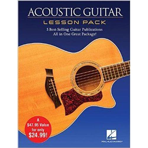 Acoustic Guitar Lesson Pack: 5 Best-Selling Guitar Publications In One Great Package! 4 Books And 1 Dvd