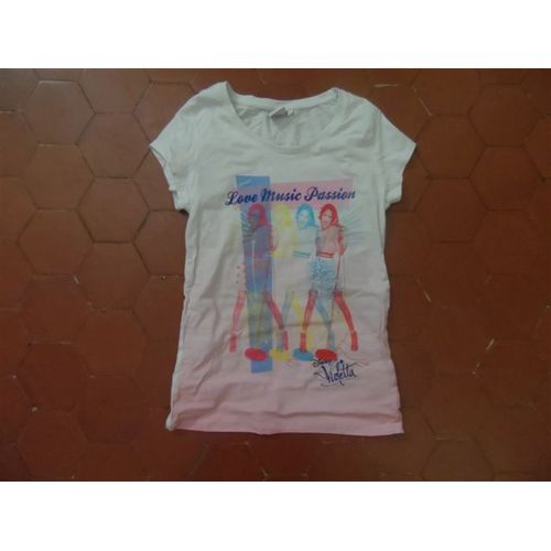 T-Shirt Jersey Coton Blanc Violetta Disney 