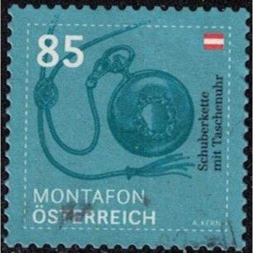 Autriche 2020 Oblitéré Used Montafon Chaîne Avec Montre De Poche Y&t At 3366 Su