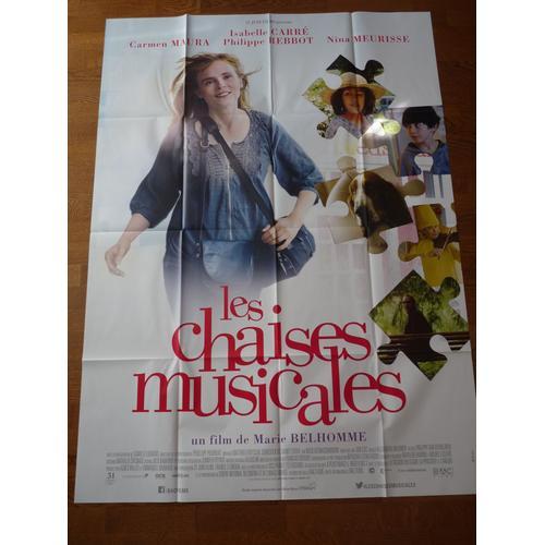 Les Chaises Musicales De Marie Belhomme Avec Isabelle Carré, Carmen Maura - Affiche Originale De Film Format 120 X 160 Cm