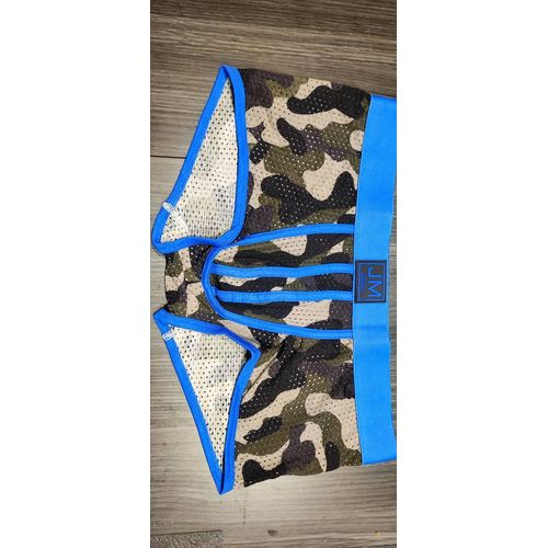 Boxer Homme Bleu Motifs Camouflage Jockmail