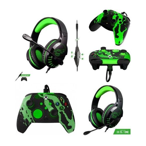 Casque PC Gamer PRO H3 SPIRIT OF GAMER XBOX ONE/S/X/PC + Manette XBOX ONE-S-X-PC Filaire REMAT JOLT Officielle