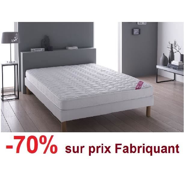 Nuits d'or Matelas 140x190 Densité 35 Kg/m3 - Hauteur 21 Cm