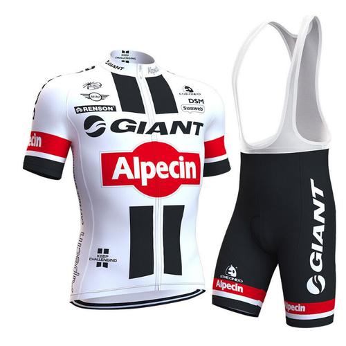 2024 Eté Maillot De Cyclisme Homme Manches Courtes Euipe De Giant + Cuissard À Cycliste Vélo Gel Vetement De Vtt