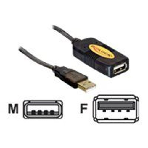 Delock Extension cable USB 2.0 - Rallonge de câble USB - USB (M) pour USB (F) - 30 m - actif