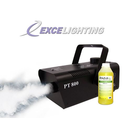 Machine à fumée débit de 800W, + 2 télécommandes +1L de liquide