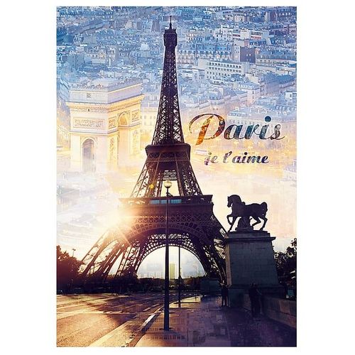 Puzzle 1000 Pièces Paris, Je T'aime