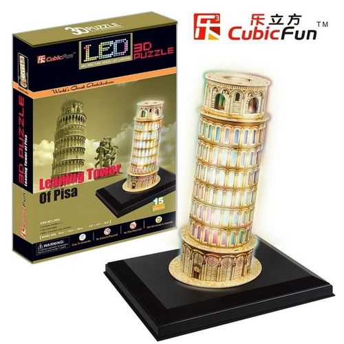 Puzzle 15 Pièces Puzzle 3d Avec Led - Tour De Pise