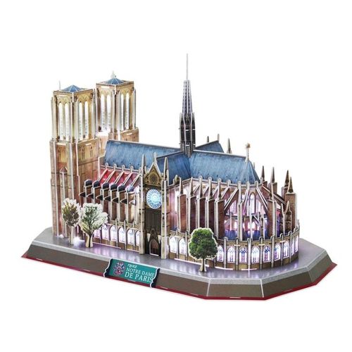 Puzzle 149 Pièces Puzzle 3d Avec Led - Notre Dame De Paris - Difficulté : 6/8