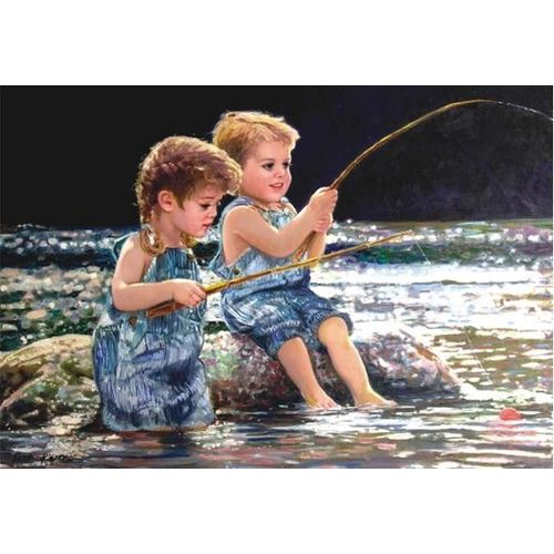 Puzzle 260 Pièces Pêche À L'appât