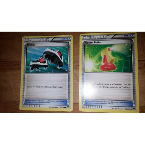 Lot De 2 Cartes Pokemon - Dresseur - Rollers - 125/146 + Super Potion - 128/146 - Edition Xy -