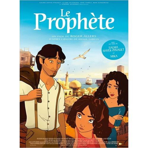 Le Prophète (The Prophet) - Véritable Affiche De Cinéma Pliée -Format 40x60 Cm - De Roger Allers, Joann Sfar, Tomm Moore, Bill Plympton Avec Salma Hayek-Pinault, Liam Neeson, Frank Langella - 2015