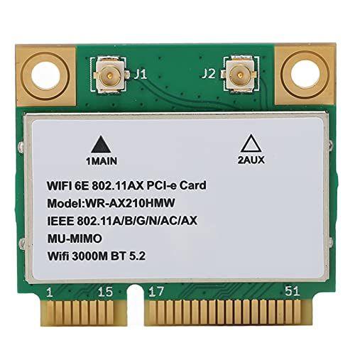 Yagri AX210HMW Carte WiFi, 6E 5G Triple Bande Gigabit 6GHz Bande PCB Carte Rseau sans Fil, avec Port Mini PCIE, Carte sans Fil BT5.3 Lgre, Uniquement pour WIN10 (64bit)