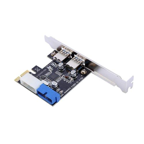 Yagri Adaptateur De Carte D'extension, Adaptateur De Carte D'extension Pci-E Vers Usb3.0 Avec Interface 19pin Avant