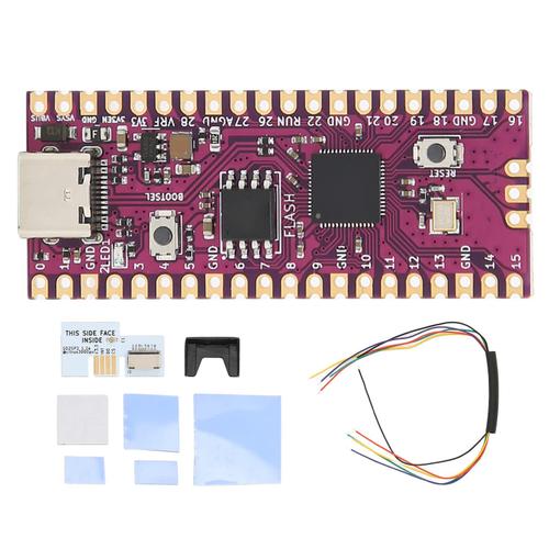 Yagri Pour Raspberry Pi Pico Board Rp2040 Dual Core 264kb Arm Cortex M0+ Carte Microcontrleur Flexible Avec Adaptateur Sd2sp2 Sdload Sdl Pour Ngc Gamecube (Blanc)