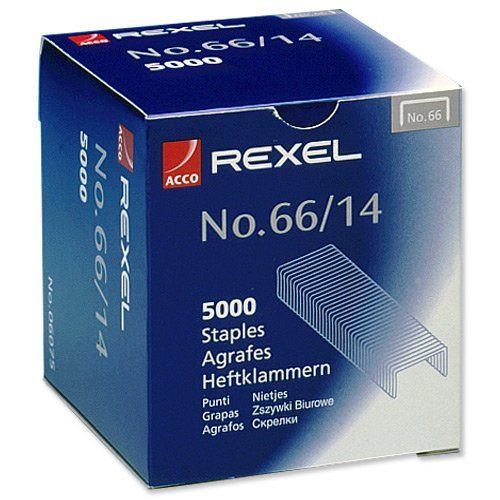Rexel No 66/14 Agrafes Capacité 100 Feuilles, Pack De 5000