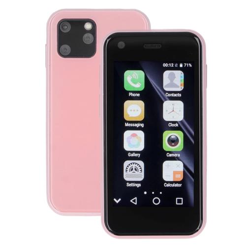 Yagri Mini Smartphone, SOYES XS11 WiFi GPS Smartphone dbloqu avec 2,5 Pouces HD Plein cran 1 Go de RAM 8 Go de ROM Quad Core Tlphone Portable de Secours pour tudiants, Enfants, (Rose Sakura)