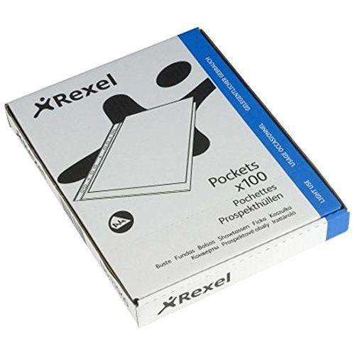 Rexel Pochette Transparentes Perforées; A4; Lot De 100