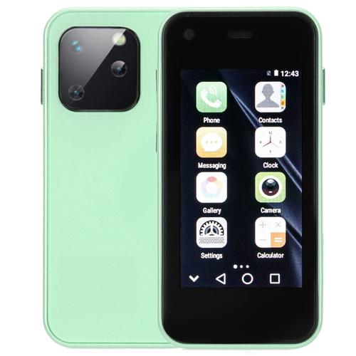 Yagri Mini Tlphone Portable Android Cellpohone, Smartphone Dverrouill 3G avec cran Tactile 2,5 Pouces, WiFi GPS BT, 1 Go de RAM 8 Go de ROM, Double SIM, Batterie 1580 MAh(Vert)