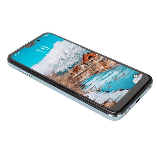 Yagri Tlphone Portable 4G 100-240V 6 Go de RAM 128 Go de ROM MTK6889 Smartphone  Dix Curs cran HD de 6,3 Pouces Bleu pour Envoyer des SMS (Prise UE)