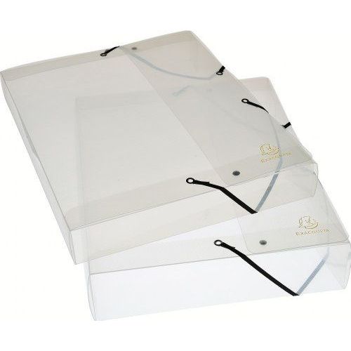 Exacompta 5962e Boite De Classement Exabox Dos 25mm Polypropylene Crystal