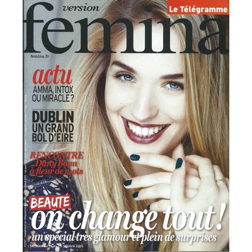 Version Femina 707 : Dany Boon / Beaute Un Special Glamour / Dublin / Amma