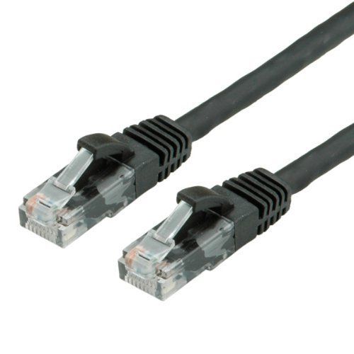 VALUE - Cordon de raccordement - RJ-45 (M) pour RJ-45 (M) - 7 m - UTP - CAT 6 - sans halogène, moulé, sans crochet - noir