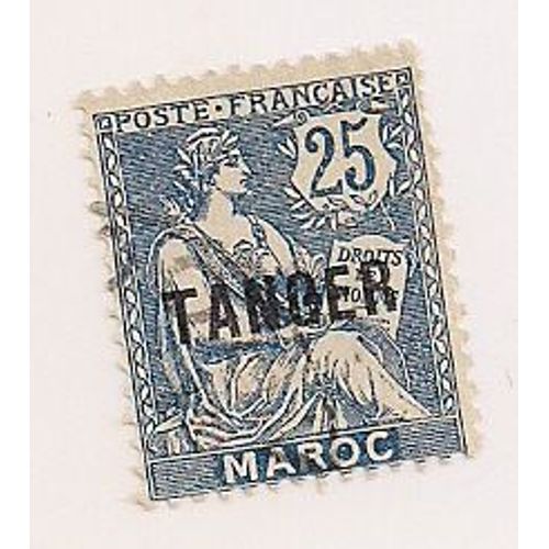 Maroc-  1 Timbre Oblitéré Avec Surcharge Tanger- N°89