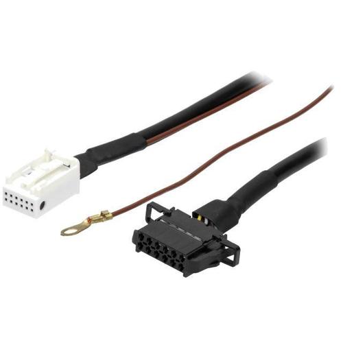 Cable Autoradio pour changeur CD Quadlock 12pin vers 12pin Audi VW 1.8m