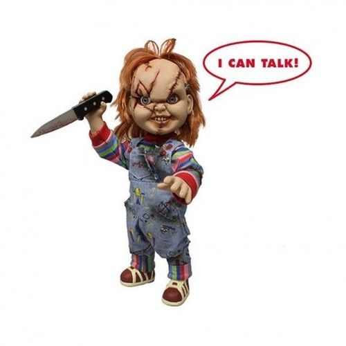 Mezco Figurine Mega Scale Chucky Scared - 38 Cm