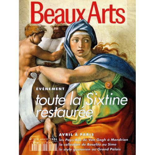 Beaux Arts Magazine 122: Jan Dibbets.Sixtine Restaurée.Pierre-Jean Rémy.Style Gustavien.M.Vaisman. 