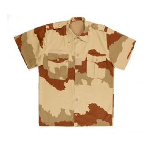Chemisette Armée Française Camouflée - Chemise Manches Courtes Camo