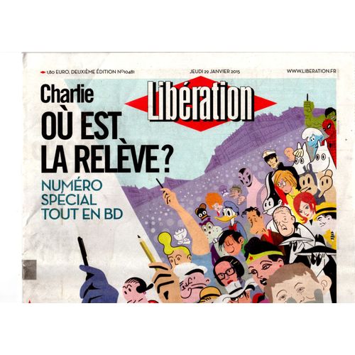 Libération 10481.Charlie.Où Est La Relève?Numéro Spécial Tout En Bd